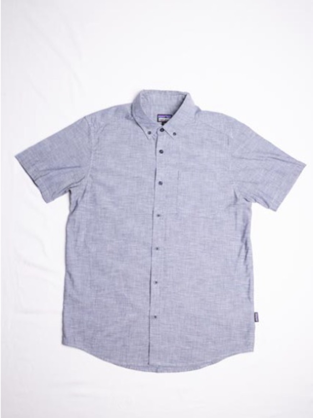 Patagonia Lightweight Bluffside Shirt Mens Short Sleeve Button Down Chambray M